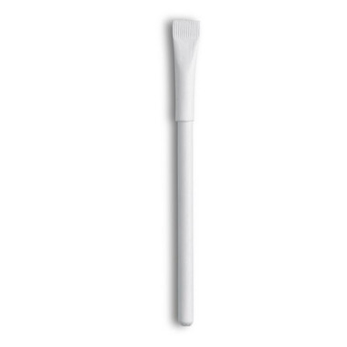 Penna a sfera blu in carta riciclata colore bianco IT3892-06