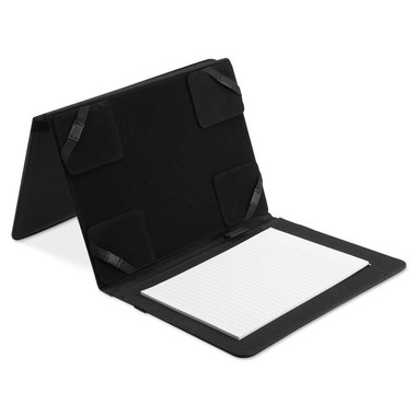 Custodia porta tablet con block notes da 20 pagine colore nero
