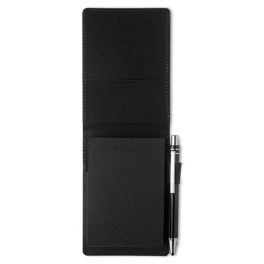 Notes reporter A7 con 60 fogli penna blu e porta penna colore nero