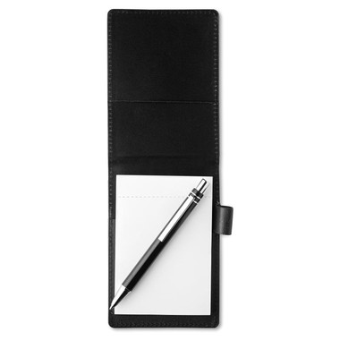 Notes reporter A7 con 60 fogli penna blu e porta penna colore nero