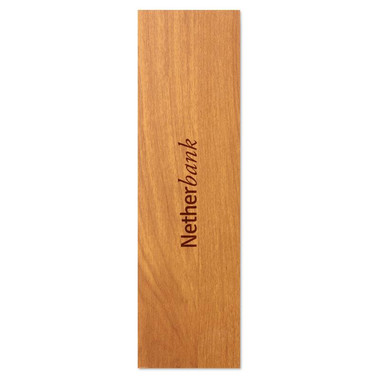 Penna a sfera con puntatore laser in confezione di legno colore argento