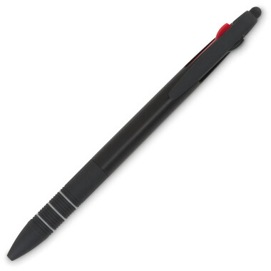 Penna in ABS con 3 inchiostri di colori diversi colore nero MO8812-03