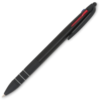 Penna in ABS con 3 inchiostri di colori diversi colore nero
