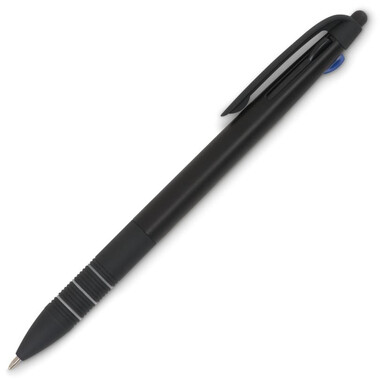 Penna in ABS con 3 inchiostri di colori diversi colore nero