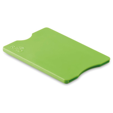 Porta carte di credito RFID colore lime