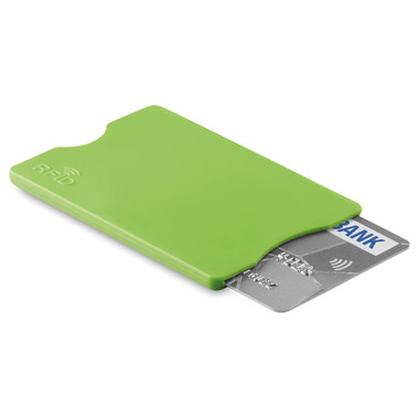 Porta carte di credito RFID colore lime