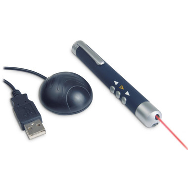 Puntatore laser con comandi per  presentazioni power point colore blu KC6477-04