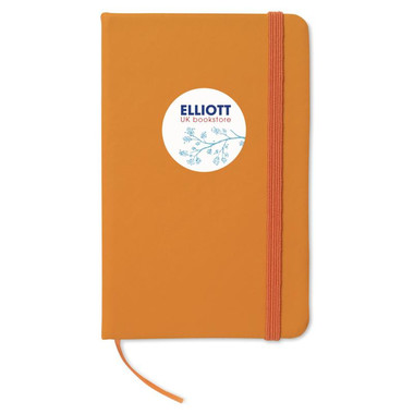Quaderno 96 fogli neutri con cover soft in PU colore arancio