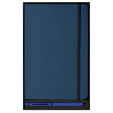 Set notebook A5 con penna touch screen abbinata colore blu