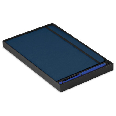Set notebook A5 con penna touch screen abbinata colore blu