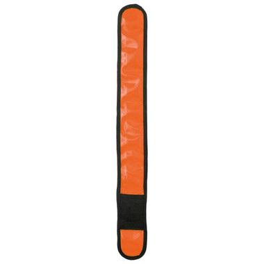 Banda per braccio riflettente con led e 2 effetti luce colore arancio