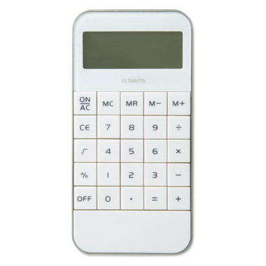 Calcolatrice a 10 cifre in abs a forma di Iphone colore bianco