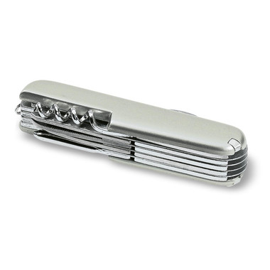 Coltellino tascabile con 13 funzioni in ABS colore argento