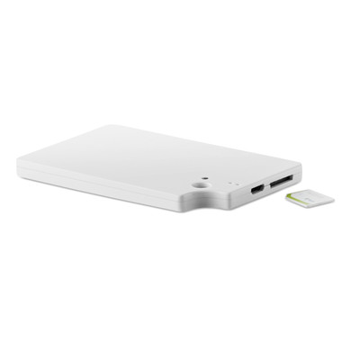 Localizzatore GPS a forma di carta di credito colore bianco MO9273-06