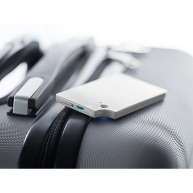 Localizzatore GPS a forma di carta di credito colore bianco