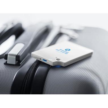 Localizzatore GPS a forma di carta di credito colore bianco