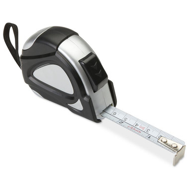 Metro allungabile da 3Mt riavvolgibile in box in ABS colore nero MO8237-03