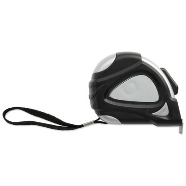 Metro allungabile da 3Mt riavvolgibile in box in ABS colore nero