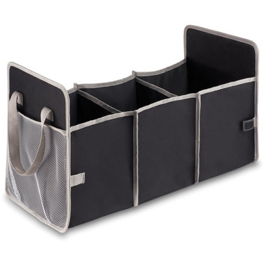 Organizer pieghevole per auto con tasche laterali in rete colore nero MO8880-03