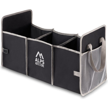 Organizer pieghevole per auto con tasche laterali in rete colore nero