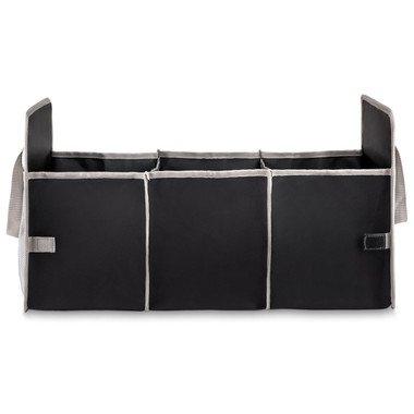 Organizer pieghevole per auto con tasche laterali in rete colore nero