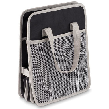 Organizer pieghevole per auto con tasche laterali in rete colore nero