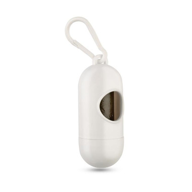 Porta sacchetti igienici per animali cilindrico colore bianco MO7681-06