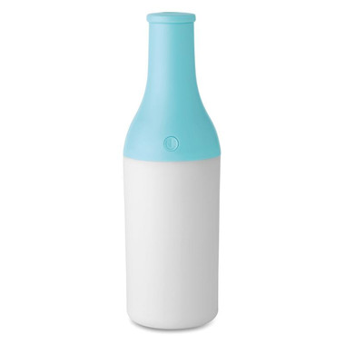 Umidificatore USB  a forma di bottiglia di latte con luce colore celeste MO9118-66