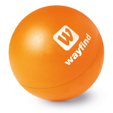 Antistress a forma di palla in PU colore arancio