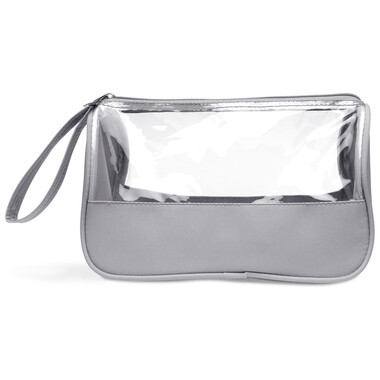 Beauty case in microfibra colore grigio