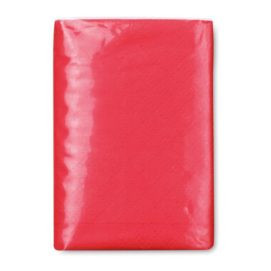 Fazzoletti da 10 fazzoletti colore rosso MO8649-05