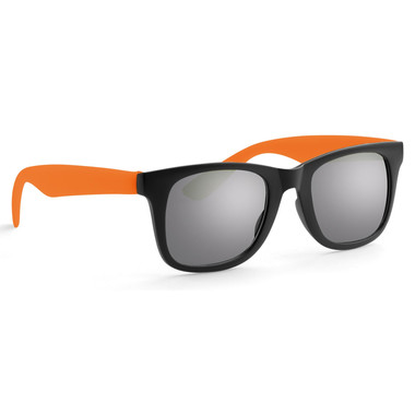Occhiali da sole in PC bicolore con protezione UV400 colore arancio