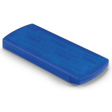 Porta cerotti con 5 inclusi in plastica colore blu trasparente KC6949-23