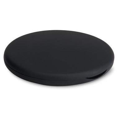 Specchietto doppio con finitura gommata colore nero