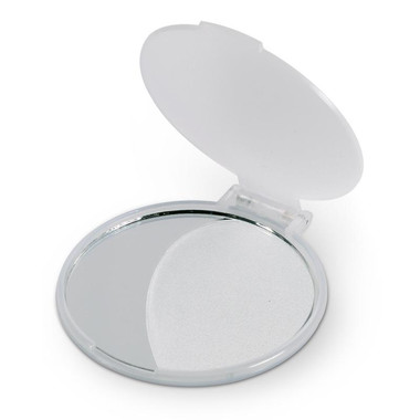 Specchietto rotondo in plastica colore bianco trasparente KC2466-26