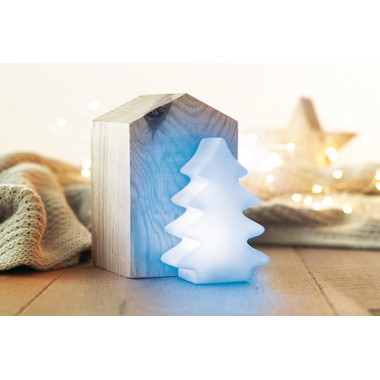 Albero di Natale con luce che cambia colori con batterie colore bianco