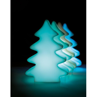 Albero di Natale con luce che cambia colori con batterie colore bianco