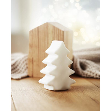 Albero di Natale con luce che cambia colori con batterie colore bianco