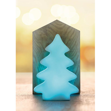 Albero di Natale con luce che cambia colori con batterie colore bianco