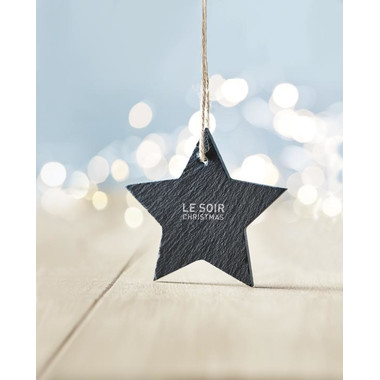 Decorazione da appendere a forma di stella colore nero