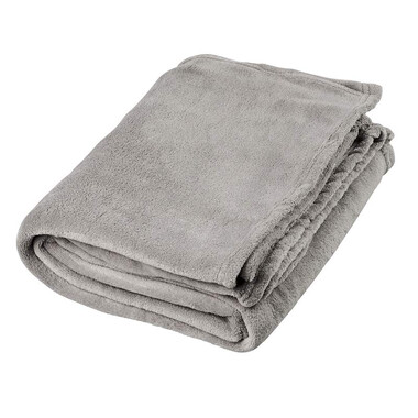 Coperta Bay in fleece - colore Grigio