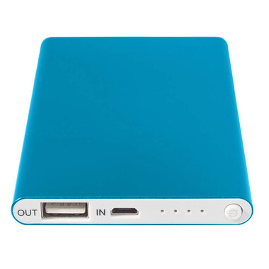 Powerbank in alluminio 4.000mAh - colore Blu chiaro