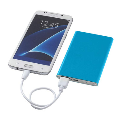 Powerbank in alluminio 4.000mAh - colore Blu chiaro