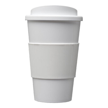 Tazza termica Americano® da 350 ml con grip - colore Bianco