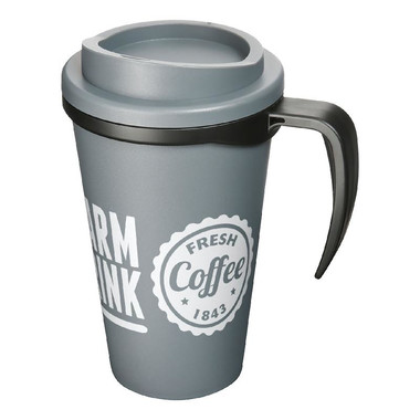 Tazza termica Americano® grande da 350 ml - colore Grigio/Nero