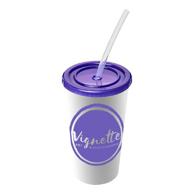 Bicchiere Brite-Americano® a doppia parete da 350 ml - colore Porpora