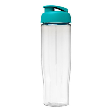 Borraccia sportiva H2O Tempo® con design elegante - colore Trasparente/Azzurro Acqua