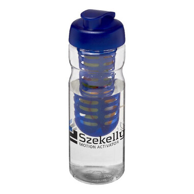 Borraccia sportiva H2O Base® 650 ml con infusore - colore Trasparente/Blu