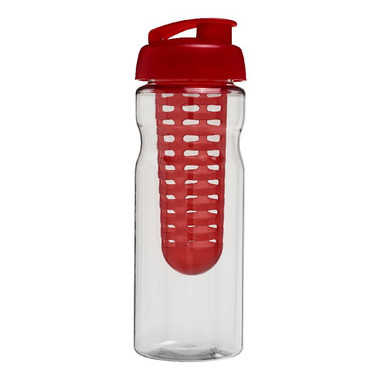 Borraccia sportiva H2O Base® 650 ml con infusore - colore Trasparente/Rosso