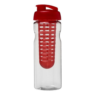 Borraccia sportiva H2O Base® 650 ml con infusore - colore Trasparente/Rosso